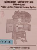 Rockford Safe-R-Scan, Photo Electric Sensing System, Installation Instruc Manual